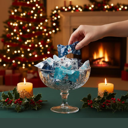 216ct Christmas Buttermints Bulk – Individually Wrapped Snowman & Snowflake Holiday Candy for Parties, Gift Bags & Candy Buffets