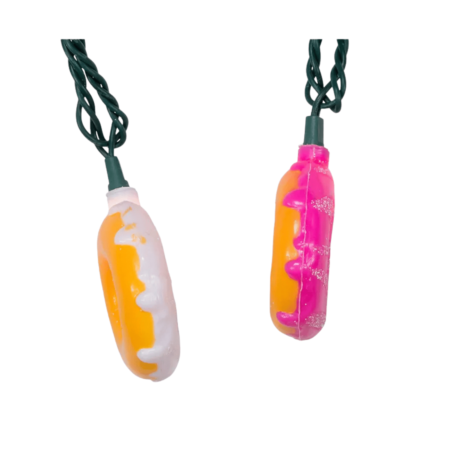9' UL 10 - Light White & Pink Donut String Light Set – Fun Holiday & Party Décor - Tree Treasures