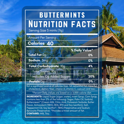 Hotel Butter Mints Individually Wrapped Hospitality Mints – Pillow Mints for Hotel Rooms, Airbnb & Vacation Rentals – Welcome Buttercream Mints, Bulk Hotel Candy, 4 Assorted Designs (110, 220 or 500 Count)