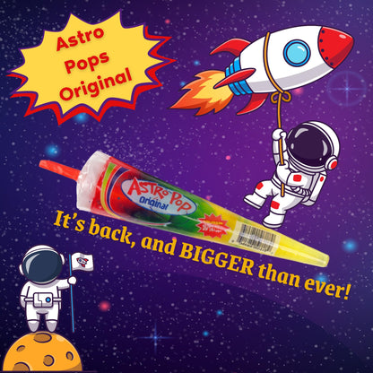 Astro Pops Lollipops Retro Candy | Individually Wrapped Astro Pop Candy Suckers