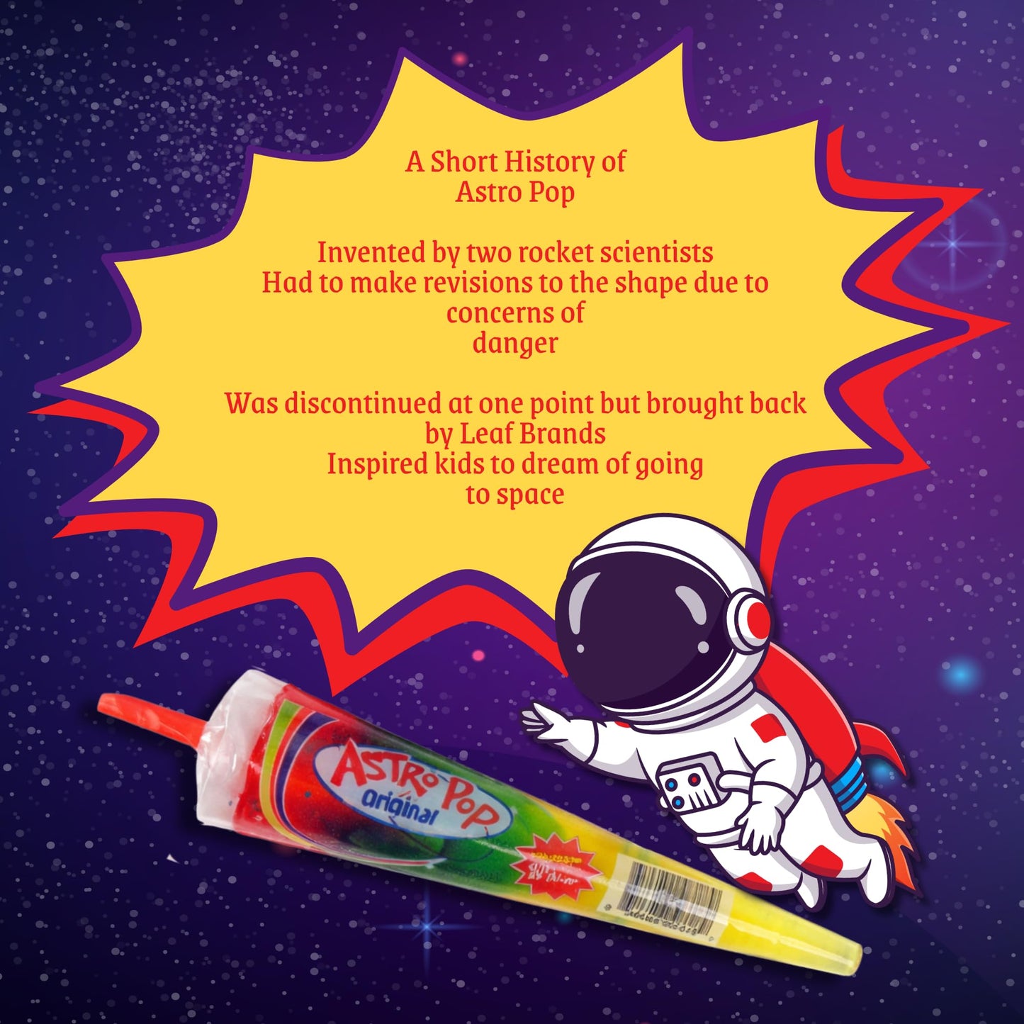 Astro Pops Lollipops Retro Candy | Individually Wrapped Astro Pop Candy Suckers