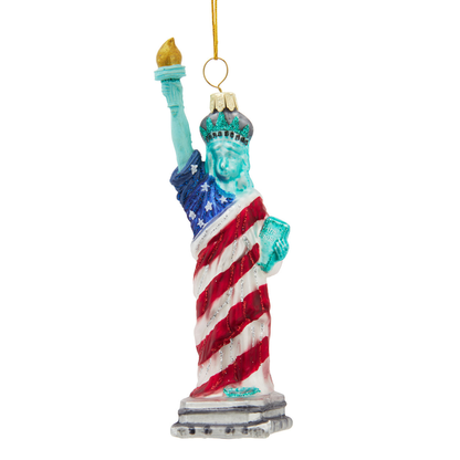 Glass America 250th Statue of Liberty Ornament – Official America250™ Patriotic Christmas Décor