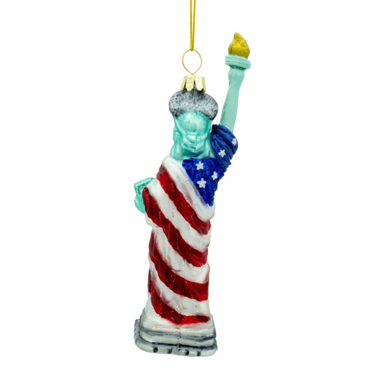Glass America 250th Statue of Liberty Ornament – Official America250™ Patriotic Christmas Décor