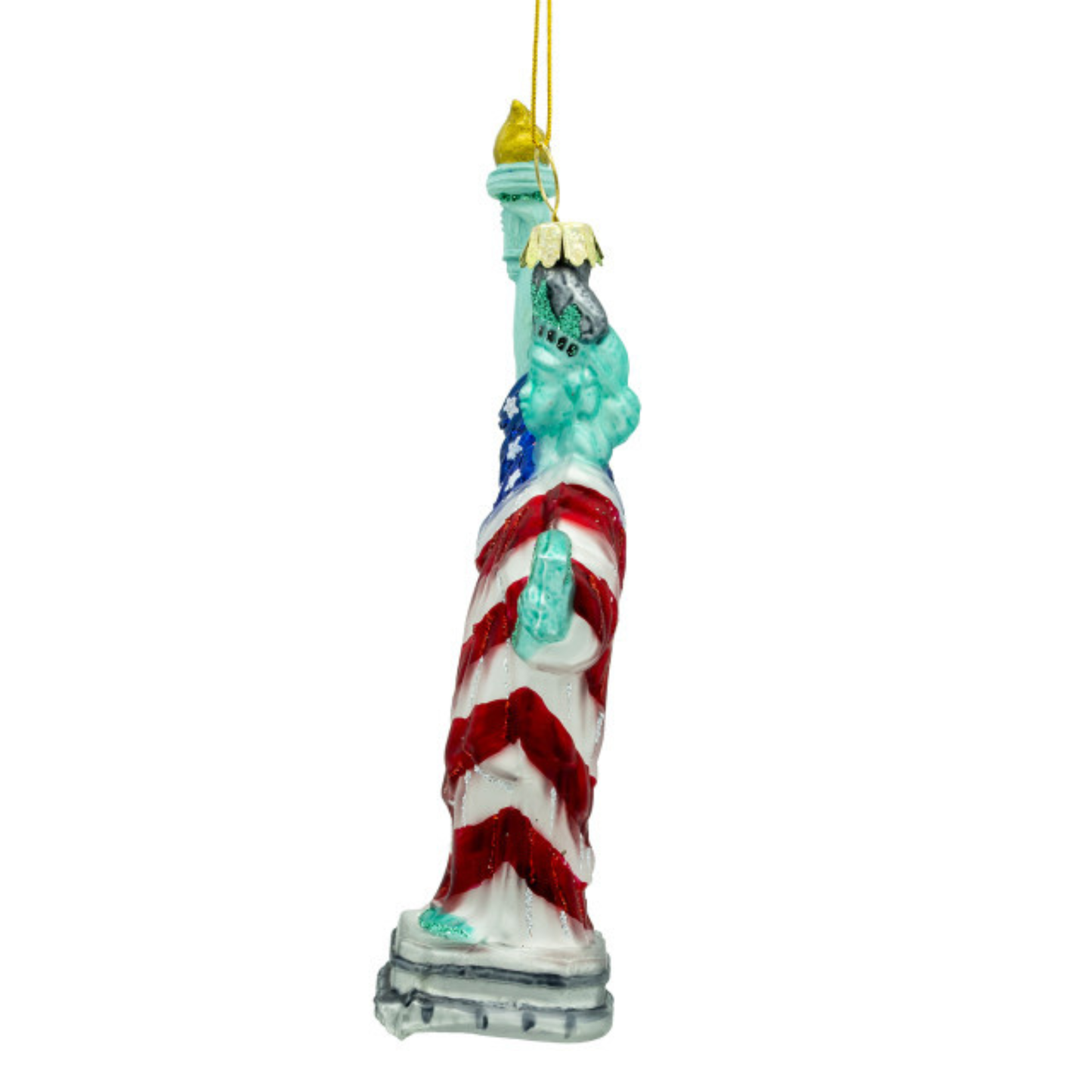 Glass America 250th Statue of Liberty Ornament – Official America250™ Patriotic Christmas Décor