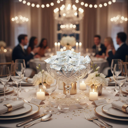 Individually Wrapped Butter Mints – Gold Thank You Buttermints Bulk (110 Count) for Weddings, Receptions, Candy Buffets & Party Favors