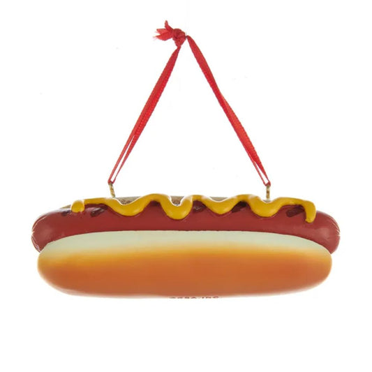 Kurt Adler Hot Dog Ornament, 1.5 inches