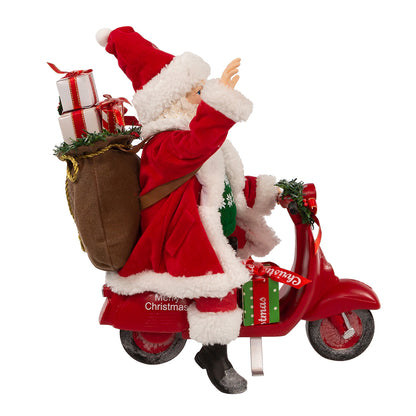 Kurt Adler Fabriché™ Santa On Scooter, 10 Inches