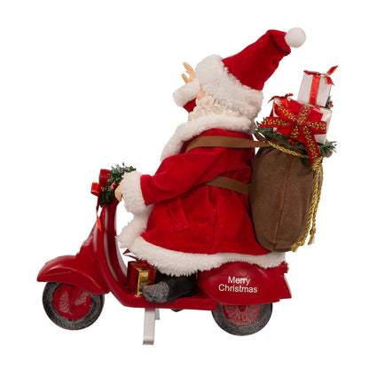 Kurt Adler Fabriché™ Santa On Scooter, 10 Inches