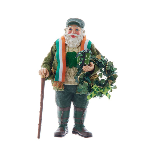 Kurt Adler Fabriché Musical Irish Santa