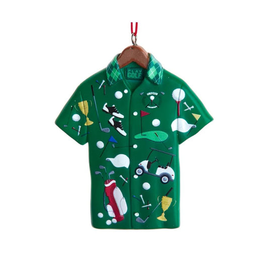 Kurt Adler Resin Golf Shirt Ornament, 3.75-inches