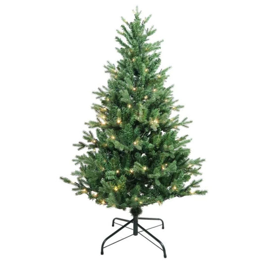 4.5-foot Pre-Lit Warm White LED Jackson Pine Tree by Kurt Adler