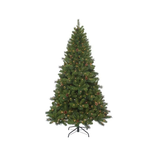 7.5-foot Pre-Lit Clear Incandescent Burlington Spruce Tree by Kurt Adler