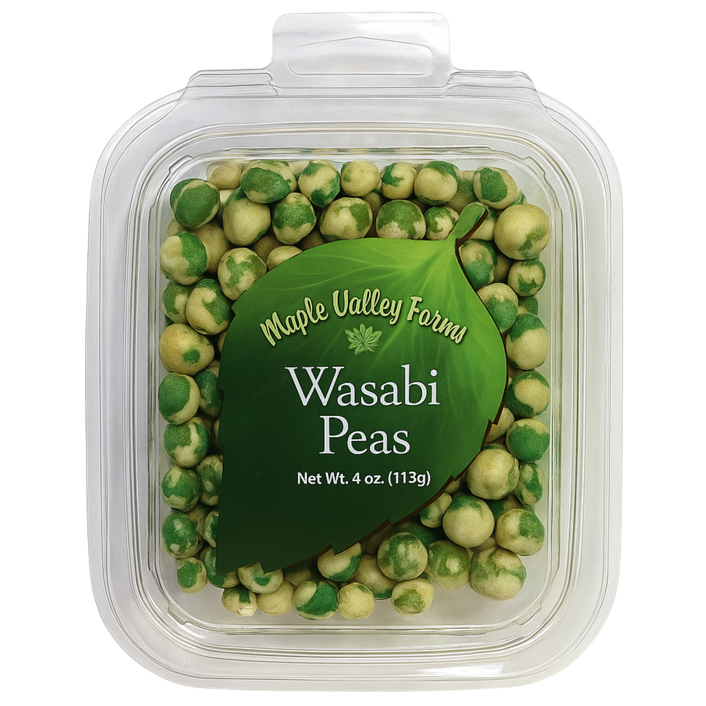 Maple Valley Farms Wasabi Peas 4 OZ PEG TUB