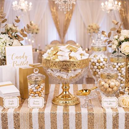 Tree Treasures Gold Buttermints - Individually Wrapped Soft Butter Mints for Baptism, First Communion, Christening, Wedding Favors & Candy Buffet (110 & 220 Count)