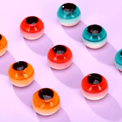 AMOS 4D Gummy Eyeball Candy – Individually Wrapped 3D Halloween Treats (40 Count) - Tree Treasures