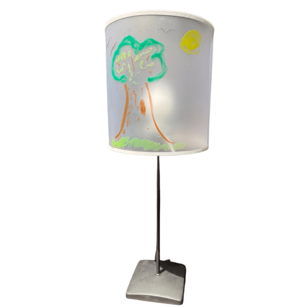Art Shade – DIY Kids Lamp with Paint Sticks Included – Tree Treasures