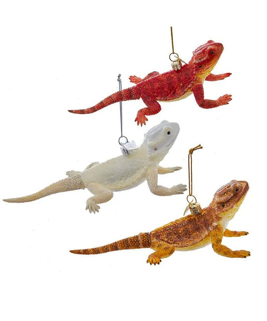 Bearded Dragon Ornament Set – 3 Assorted – Noble Gems - Tree Treasures