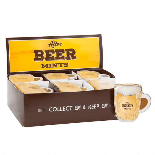 Beer Mug Shaped Peppermint Mints – 0.56 oz Collectible Tin - Tree Treasures