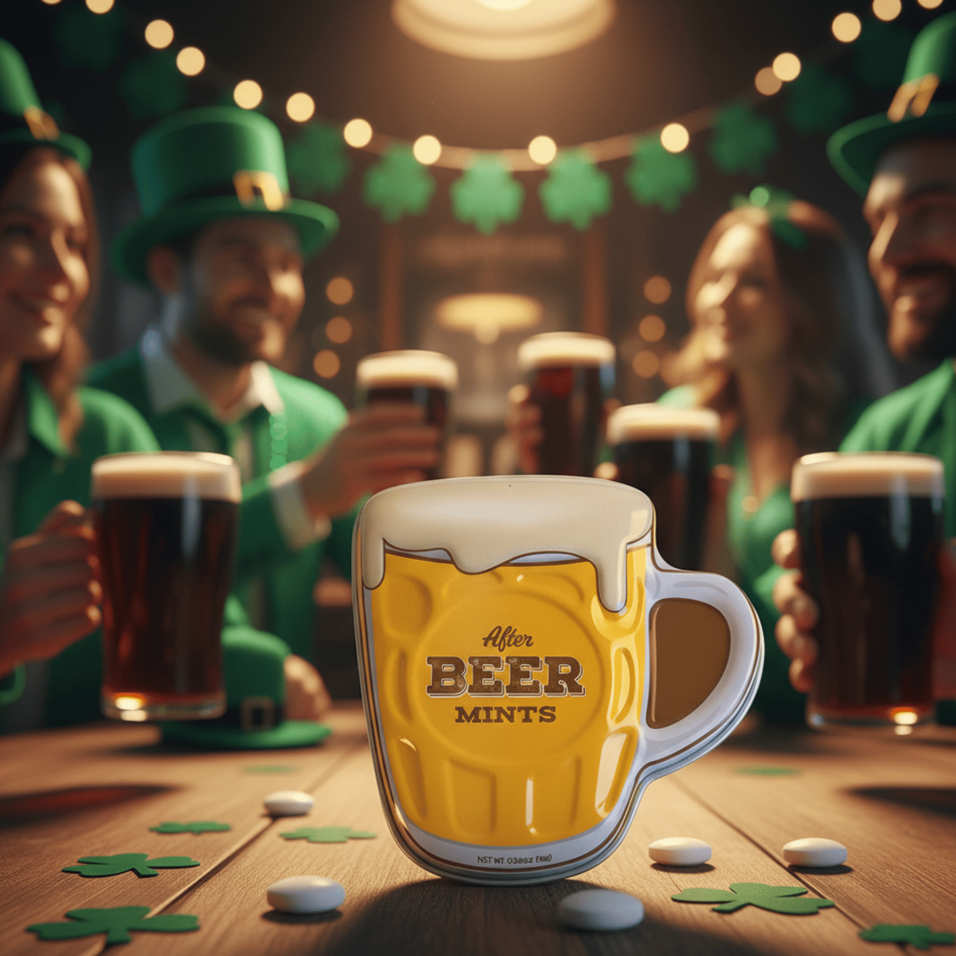 Beer Mug Shaped Peppermint Mints – 0.56 oz Collectible Tin - Tree Treasures