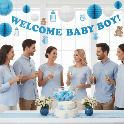 Blue Pacifier Candy – It’s a Boy! Ring Lollipops 0.5 oz Peg Bag for Baby Showers & Gender Reveals - Tree Treasures