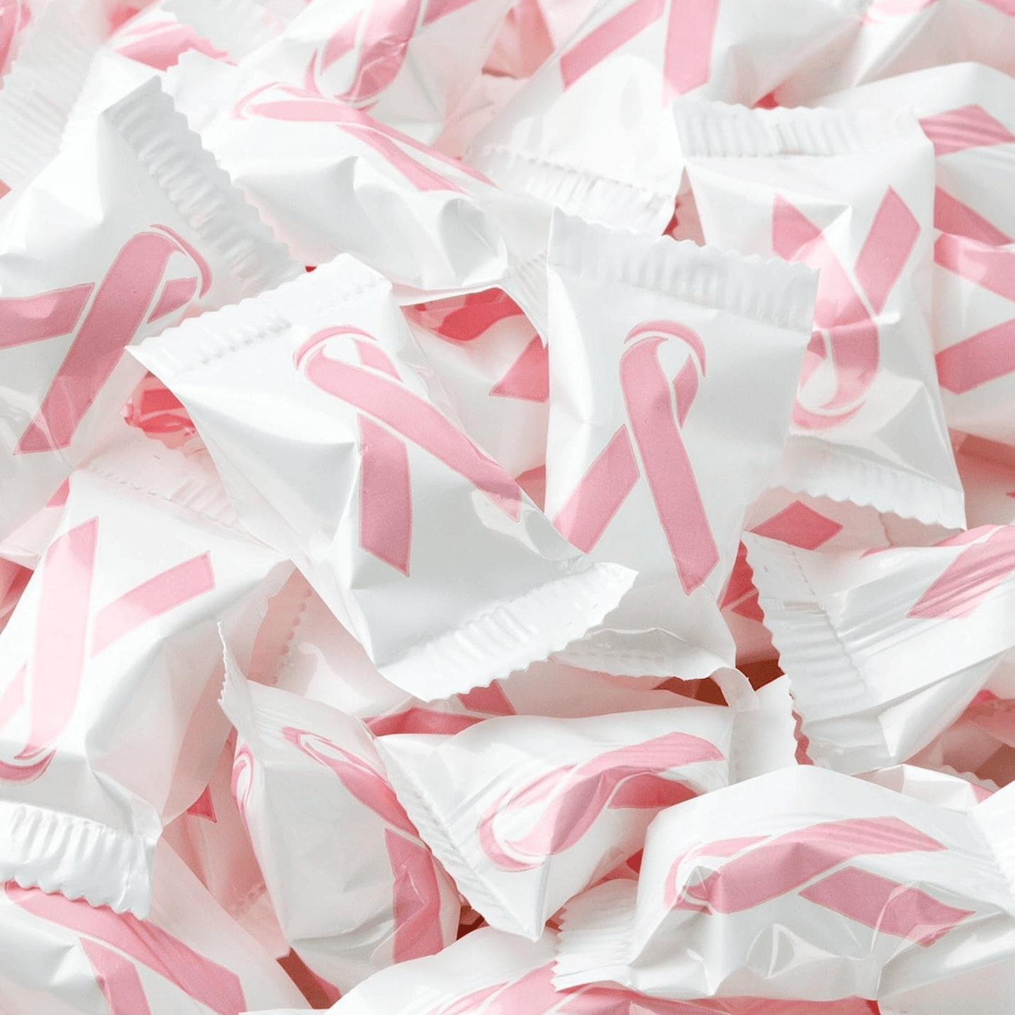 Breast Cancer Awareness Buttermints – 216 Count Bulk Candy Individually Wrapped – Individually Wrapped Candy Pink Butter Mints for Fundraisers, Thank You Gifts, Candy Buffet, After Dinner Treats & Party Decorations - Tree Treasures