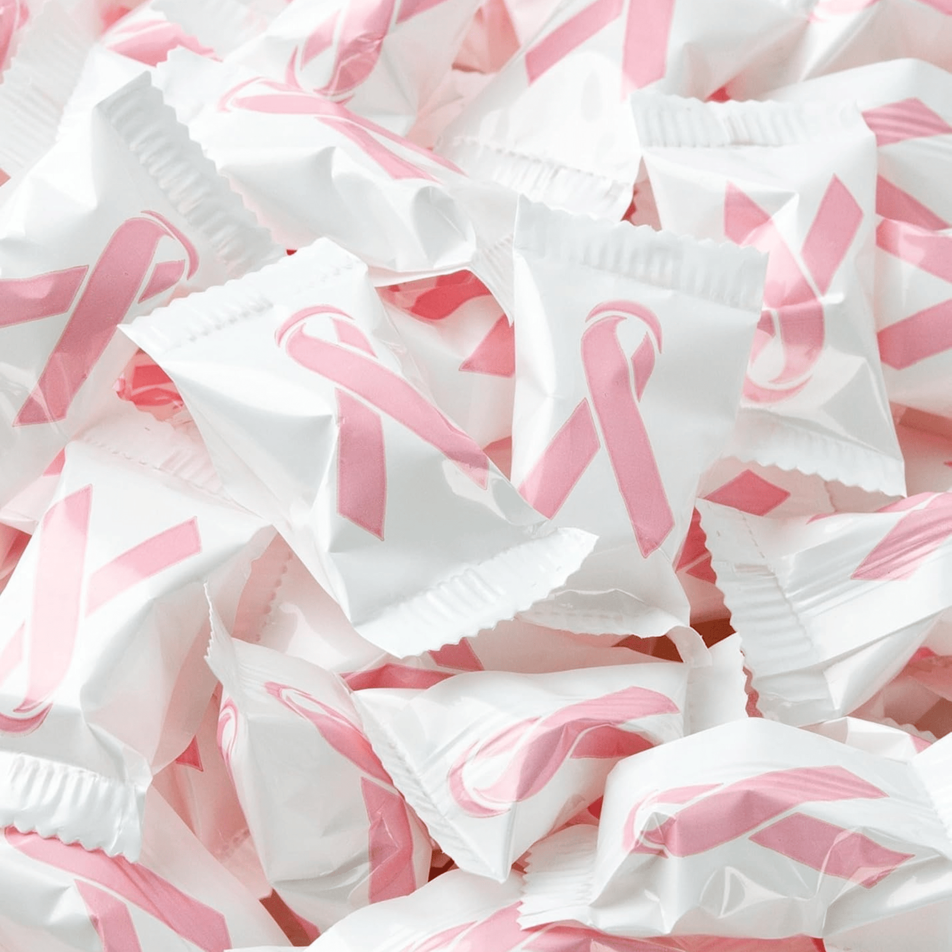 Breast Cancer Awareness Buttermints – 216 Count Bulk Candy Individually Wrapped – Individually Wrapped Candy Pink Butter Mints for Fundraisers, Thank You Gifts, Candy Buffet, After Dinner Treats & Party Decorations - Tree Treasures