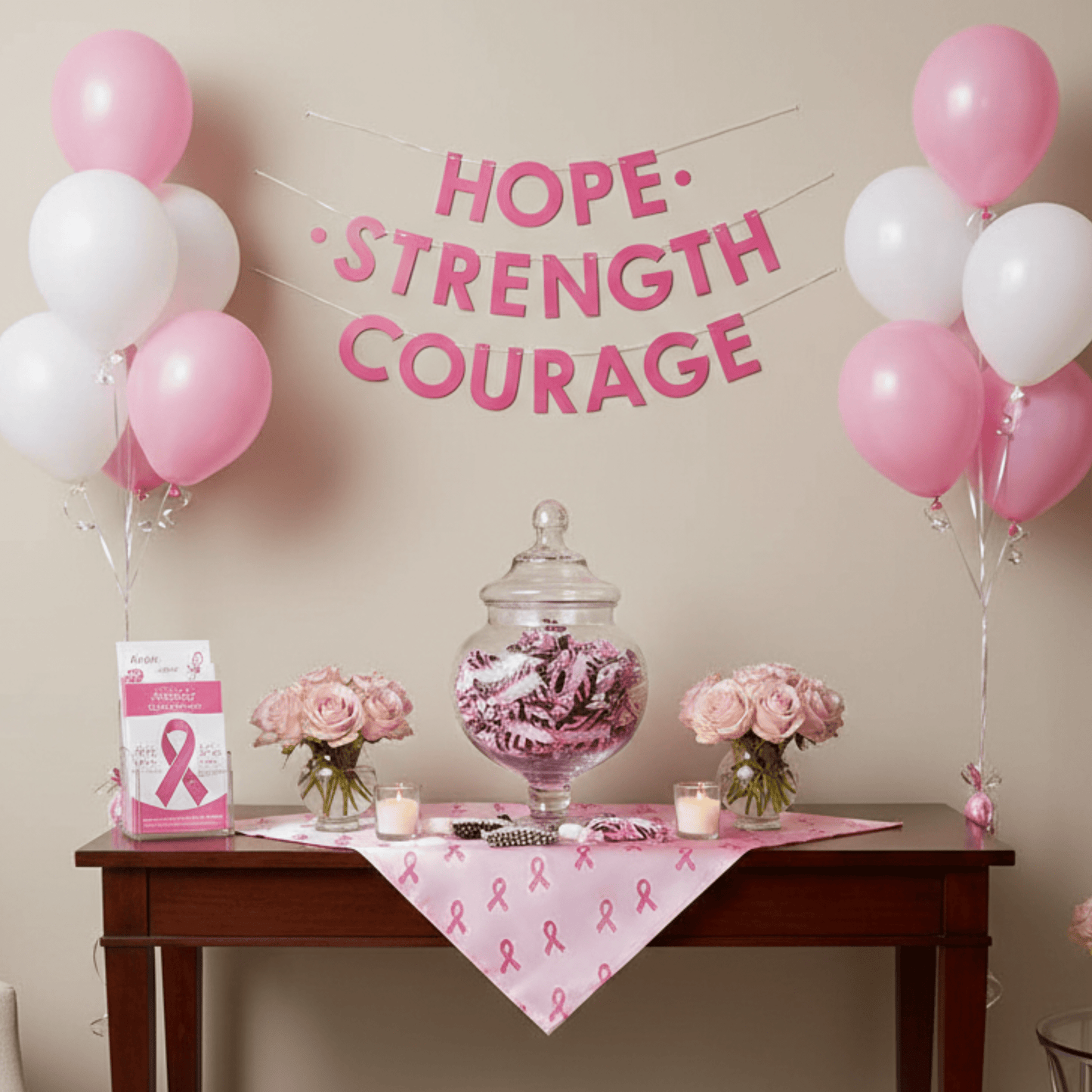 Breast Cancer Awareness Pink Buttermints – 216 - Count Bulk Individually Wrapped Candy for Events, Gifts, Fundraisers & Party Décor - Tree Treasures