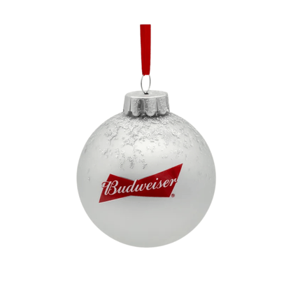 Budweiser® 80MM Glass Clydesdale Scene Ball Ornament – Classic Holiday Collectible - Tree Treasures