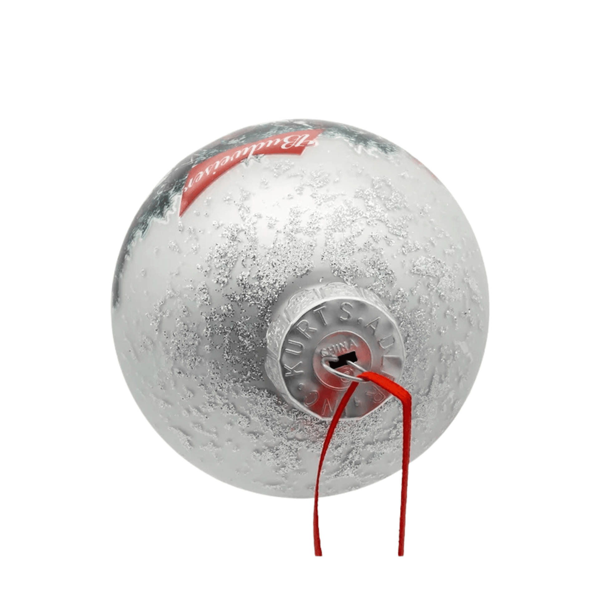 Budweiser® 80MM Glass Clydesdale Scene Ball Ornament – Classic Holiday Collectible - Tree Treasures