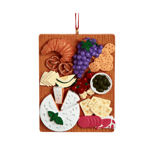 Charcuterie Board Ornament – Festive Holiday Decoration by Kurt Adler - Tree Treasures
