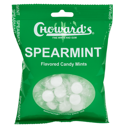 Choward's Spearmint Mints 3 OZ Peg Bag - Tree Treasures