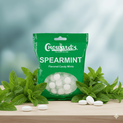 Choward's Spearmint Mints 3 OZ Peg Bag - Tree Treasures