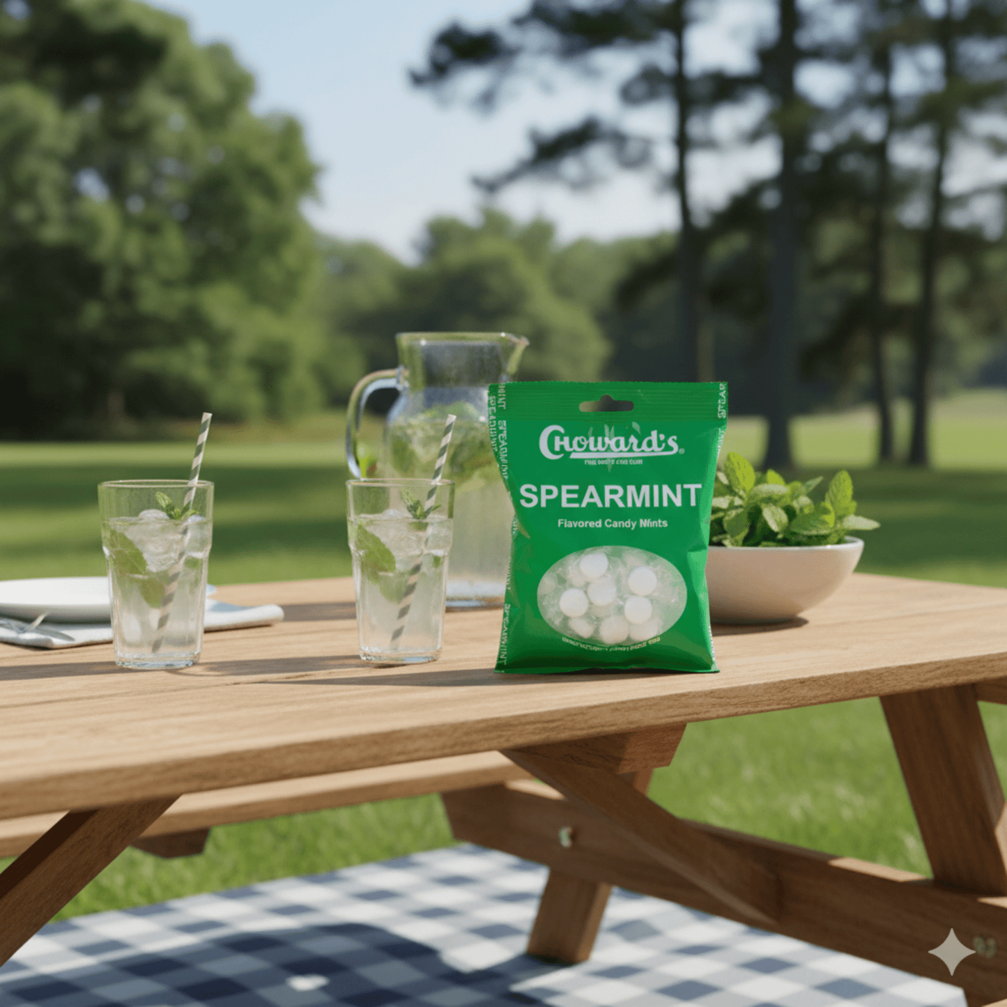 Choward's Spearmint Mints 3 OZ Peg Bag - Tree Treasures