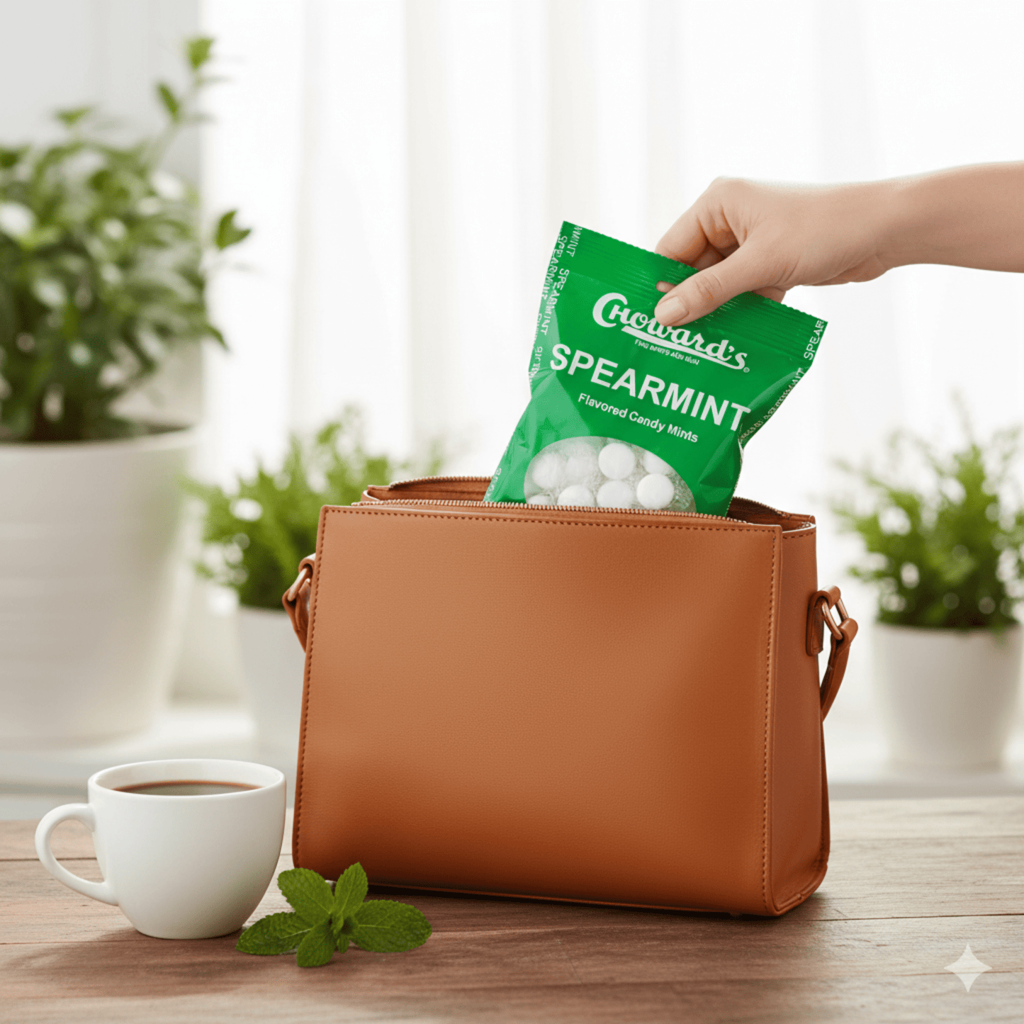 Choward's Spearmint Mints 3 OZ Peg Bag - Tree Treasures