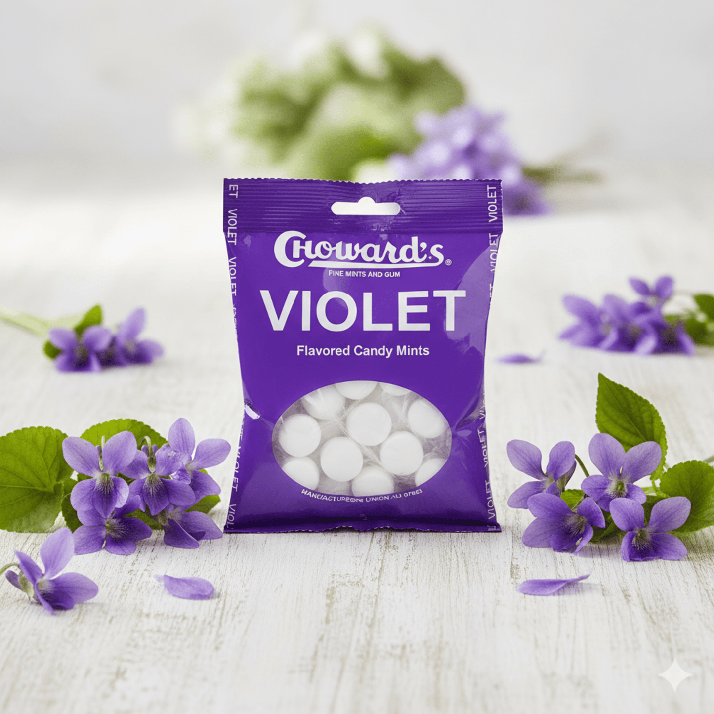 Choward's Violet Mints 3 OZ Peg Bag - Tree Treasures