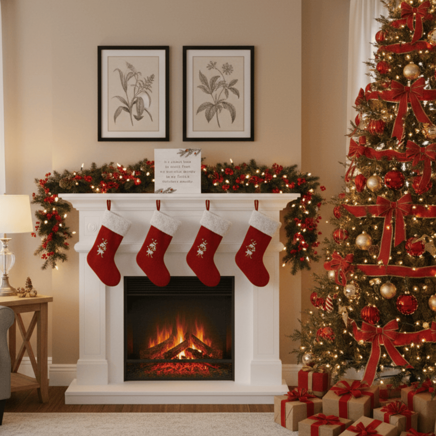 Christmas Anxiety Small Talk Square – 5.25"x5.25" Funny Holiday Sign, Rustic Wooden Christmas Décor - Tree Treasures