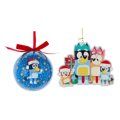 Christmas Ornament Bundle – Includes Double - Sided “Hooray It’s Christmas” Ornament & Ball Ornament – Official Licensed Holiday Tree Decorations for Kids & Families - Tree Treasures