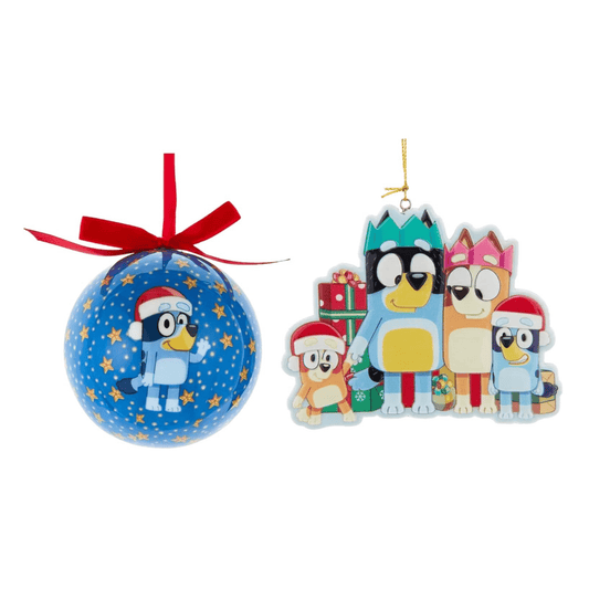 Christmas Ornament Bundle – Includes Double - Sided “Hooray It’s Christmas” Ornament & Ball Ornament – Official Licensed Holiday Tree Decorations for Kids & Families - Tree Treasures