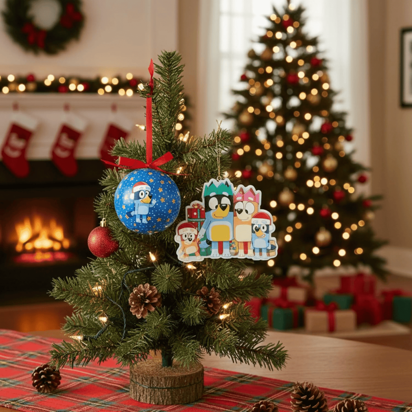 Christmas Ornament Bundle – Includes Double - Sided “Hooray It’s Christmas” Ornament & Ball Ornament – Official Licensed Holiday Tree Decorations for Kids & Families - Tree Treasures
