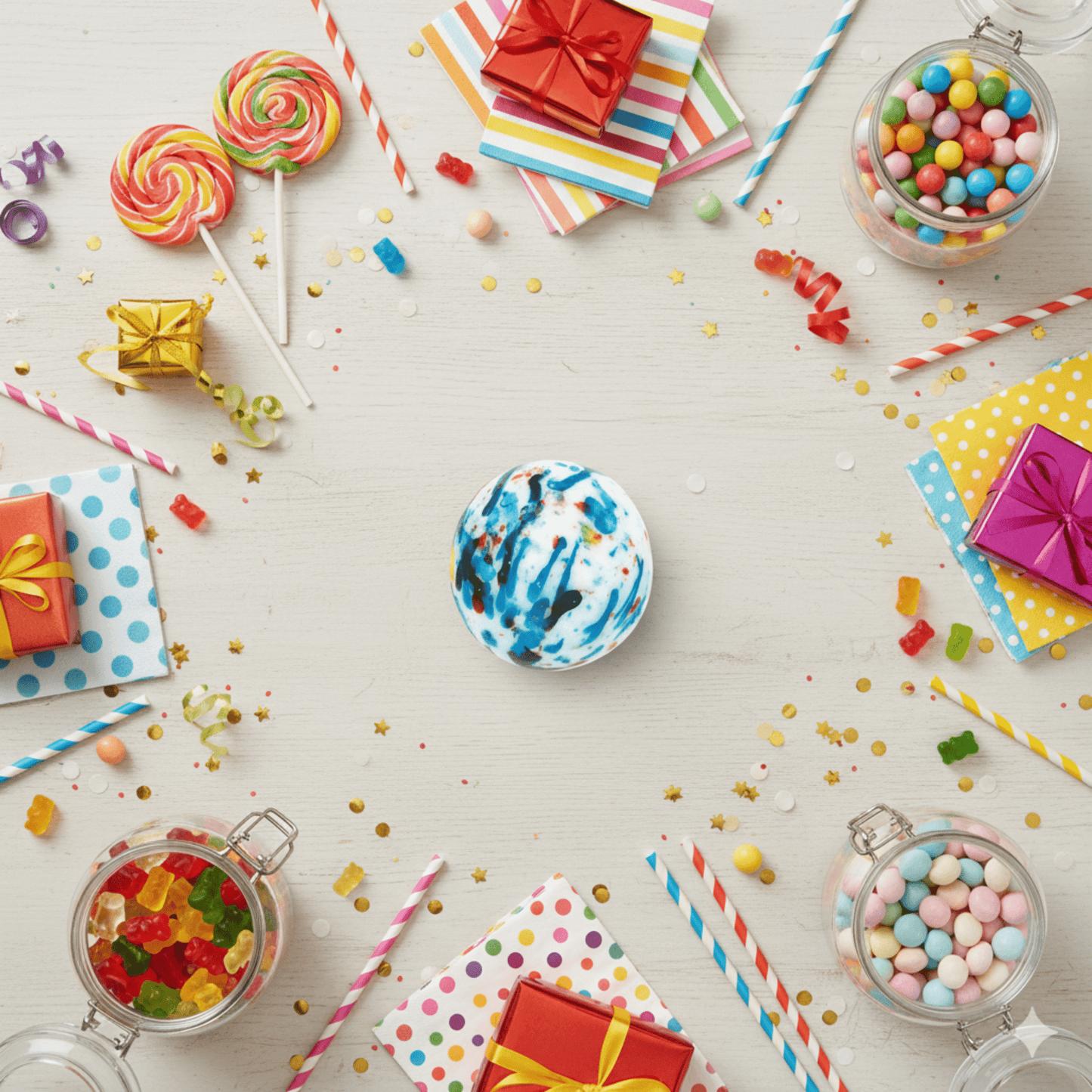 Clever Candy Colossal Unwrapped Jawbreaker 3 Inches - Tree Treasures