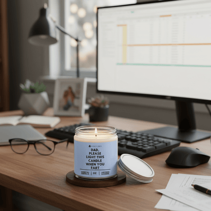 Dad, Please Light This Candle When You Fart - Funny Flames - Tree Treasures