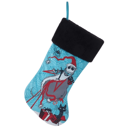 Disney Kurt Adler 19 Inch Santa Jack Printed Stocking - Tree Treasures