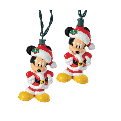 Disney Mickey Mouse 9' UL 10 - Light Set – Festive Holiday String Lights by Kurt Adler - Tree Treasures