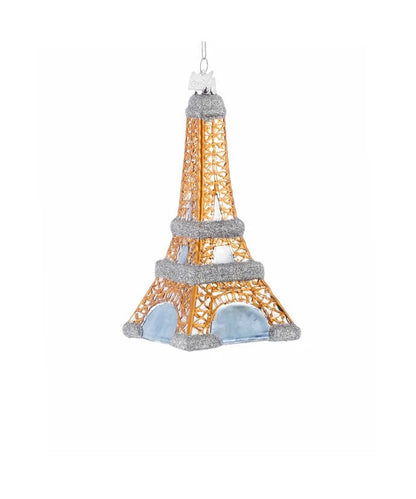 Eiffel Tower Glass Ornament – 5 - Inch Noble Gems - Tree Treasures