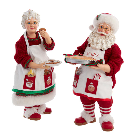 Mr. and Mrs. Claus Dessert Set 