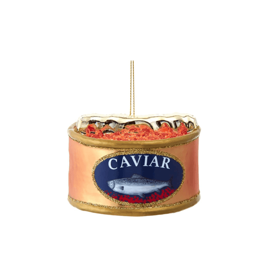 Glass Caviar Ornament – Elegant Holiday Decoration by Kurt Adler - Tree Treasures