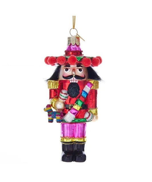 Glass Mexican Nutcracker Ornament – Noble Gems by Kurt Adler - Tree Treasures