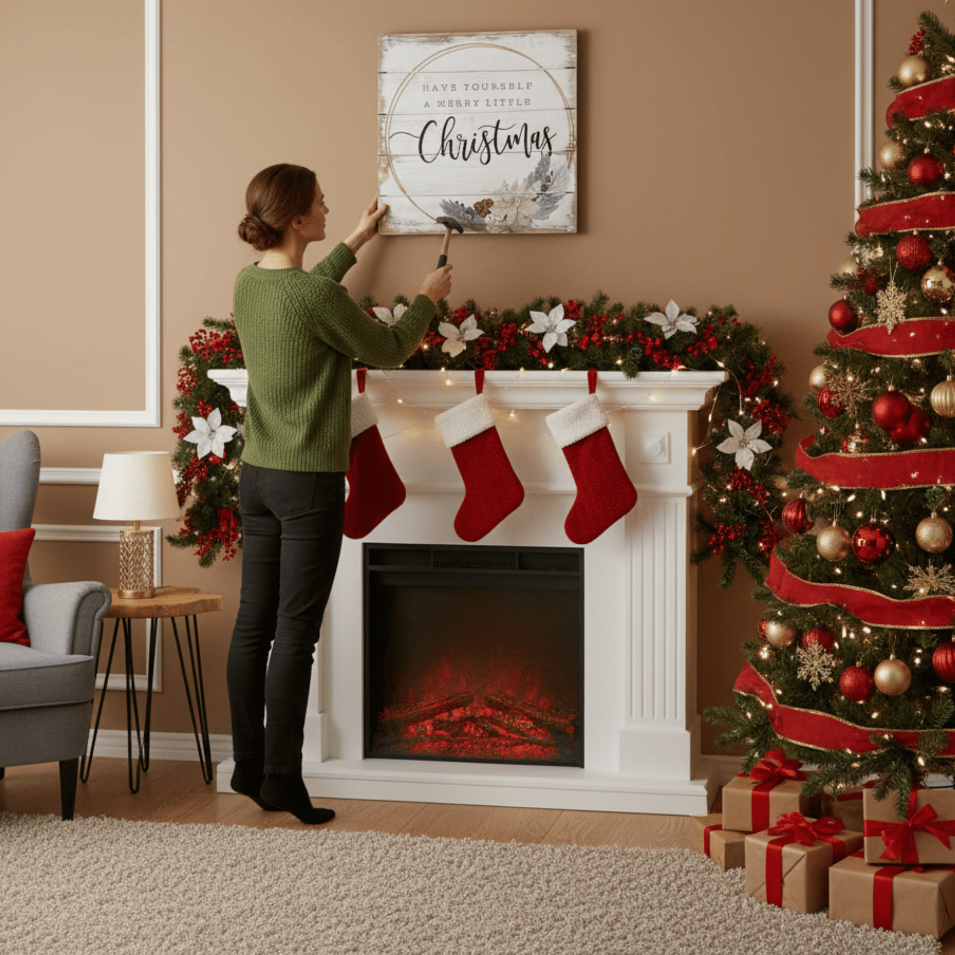 Have Yourself a Merry Little Christmas Wooden Sign – Perfect Pallet Petite Board (6" or 8") - Tree Treasures