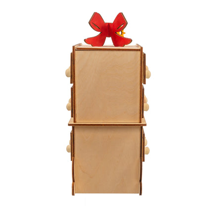 8.25" LED ADVENT CALENDAR SANTA SLED WITH BY KURT ADLER