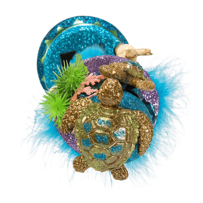 Kurt Adler 11" Hollywood Nutcracker with Sea Turtle Hat – Coastal Christmas Decor - Tree Treasures